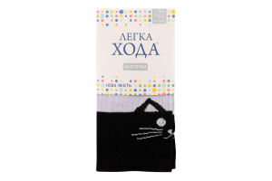 Колготки детские Легка хода №8203 104-112 серебро-черный