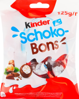 Конфеты из молочного шоколада с молочной начинкой и орехами Schoko-Bons Kinder м/у 125г