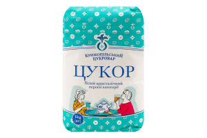 Цукор білий кристалічний Крижопільський цукровар м/у 1кг