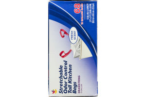 Ahold Tall Kitchen Bags Stretchable Odor Control Drawstring 13 Gallon Fresh Scent - 68 CT