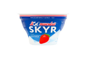 Йогурт 1.8% высокое содержание белка с фруктовым наполнителем Клубника Skyr Яготинский ст 140г