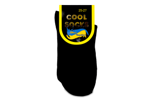 Шкарпетки чоловічі чорні р.25-27 17392 Кул сокс