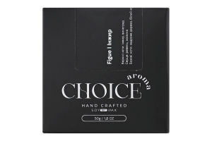 Свеча парфюмированная с соевого воска Инжир Choice Aroma 1шт