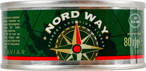 Икра лососевая зернистая соленая Nord Way ж/б 80г