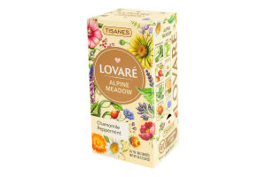 Бленд чая травяного с плодами и цветами Альпийский луг Lovare к/у 24х1.5г