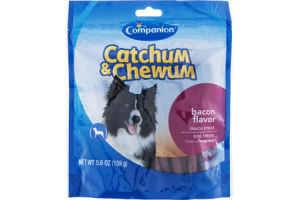 Companion Catchum & Chewum Dog Treats Bacon