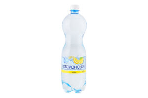 Вода мінеральна столова сильногазована Плюс лимон Оболонська п/пл 1л