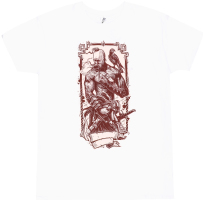 Футболка Sol's Imperial Cossack with hawk білий M
