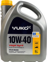 Масло моторное полусинтетическое гидрокрекинговое 10W-40 Vega synt Vuko 4л