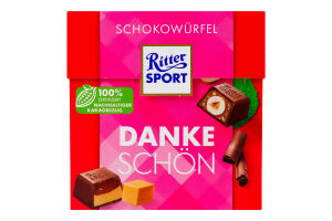 Шоколад молочный Thank you Шоколадные кубы Ritter Sport к/у 176г