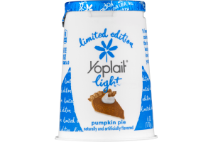Yoplait Light Fat Free Yogurt Pumpkin Pie