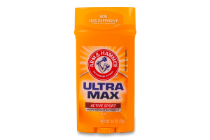 Дезодорант-антиперспирант для мужчин твердый Active sport Ultramax Arm&Hammer 73г