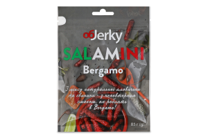 Ковбаски Bergamo Salamini OбJerky с/в м/у 85г