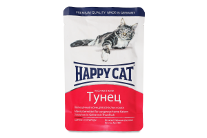 Корм для котов Happy Cat с тунцом в желе