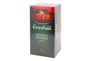 Чай чорний байховий дрібний Kenyan sunrise Greenfield к/у 25х2г