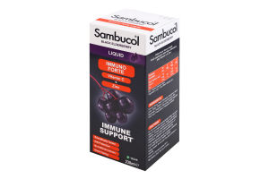 Добавка диетическая сироп с черной бузиной, витамином С и цинком Immuno Forte Sambucol 230мл