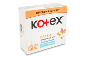 Прокладки щоденні гігієнічні Normal Fresh Kotex 120шт