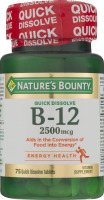 Nature's Bounty B-12 2500mcg Quick Dissolve Tablets - 75 CT