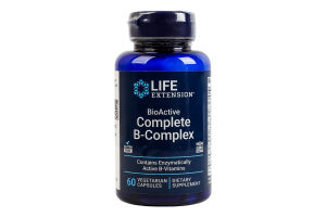 Добавка диетическая вегетарианские капсулы Complete B-Complex BioActive Life Extension 60шт