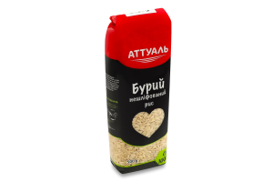 Рис бурый нешлифованный Аттуаль м/у 500г