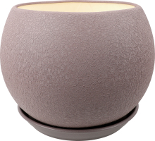 Горщик д/квітів Куля шовк 9л капучино 21см Оріана