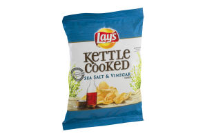 Lay's Kettle Cooked Potato Chips Sea Salt & Vinegar