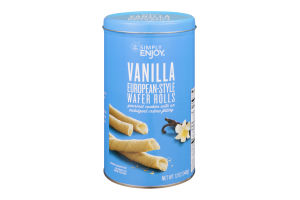 Ahold Simply Enjoy European-Style Wafer Rolls Vanilla