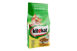 Корм сухой полнорационный для взрослых котов С курицей и овощами KiteKat м/у 1.8кг