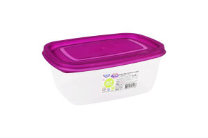 Контейнер універсальний 0.6л 150х110х60мм Прямокутний №1 Ал-Пластик 1шт