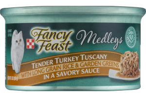 Fancy Feast Medleys Gourmet Cat Food Tender Turkey Tuscany in a Savory Sauce