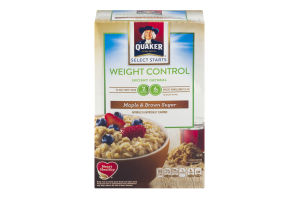 Quaker Weight Control Instant Oatmeal Maple & Brown Sugar - 8 CT