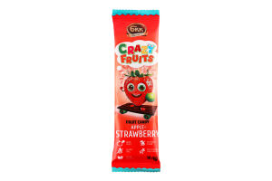 Цукерка фруктова Apple-strawberry Crazy fruits Київ БКК м/у 14г