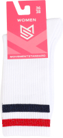 Носки женские MovementStandard №MS M0130S 157 36-38 белый-красный