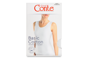 Майка жіноча Conte elegant Basic Collection №LM2020 170-104/XXL white