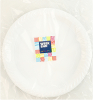 Тарілка пластикова d22см Чорне і біле Karnaval Weekend 10шт