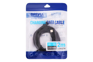 Кабель Brevia USB-MicroUSB black zip 1м 51100BUMZ1
