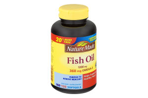 Nature Made Fish Oil 1200mg Softgels - 120 CT