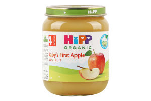 Пюре фруктовое для детей от 4мес Первое детское яблоко Organic Hipp с/б 125г