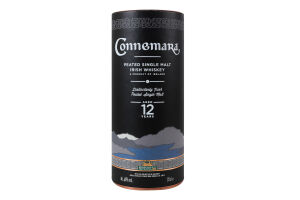 Віскі 0.7л 40% односолодове 12YO Connemara тубус