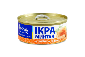 Ікра минтая пробійна підкопчена Veladis з/б 100г