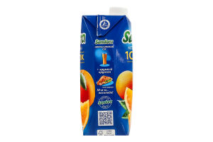Сок восстановленный неосветленный пастеризованный апельсиновый Sandora т/п 500мл