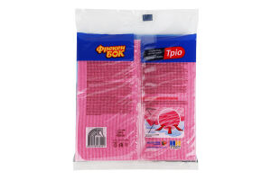 Салфетки целлюлозные влагопоглощающие 18х18см Трио Фрекен Бок 3шт