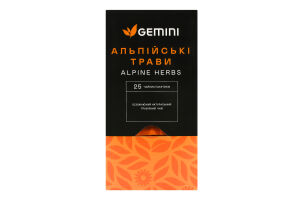 Чай травяной Альпийские травы Gemini в/с к/у 25х1.5г