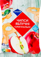 Чіпси яблучні оригінальні 40г ТМ «Премія»
