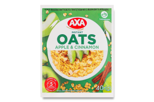 Каша овсяная моментального приготовления с яблоком и корицей Axa м/у 40г