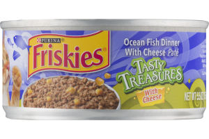 Purina Friskies Tasty Treasures Cat Food Ocean Fish Dinner With Cheese Pate
