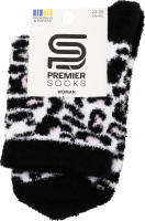 Шкарпетки жіночі з пухнастої пряжі з малюнком класичні р.23-25 Premier Socks