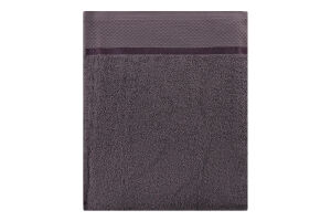 Рушник темно-сірий махровий 50*90см 360г/м2 Aisha