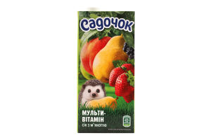 Сок с мякотью пастеризованный Мультивитамин Садочок т/п 950мл
