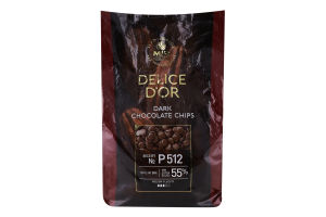 Шоколад чорний 55% Delice D'or Mir м/у 2.5кг